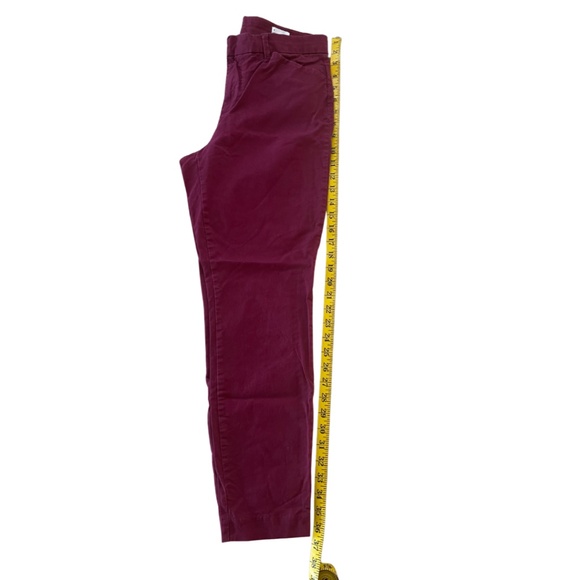 Gap Skinny Ankle Khaki in Burgundy Size 6 - Picture 6 of 7